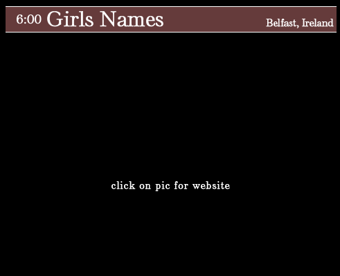 girls names belfast